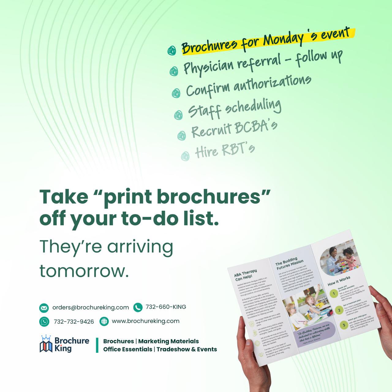 Brochure King: brochures and marketing materials for ABA providers